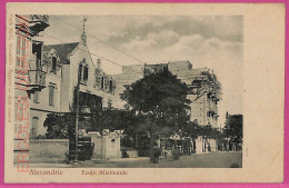 Ag2885 - EGYPT - VINTAGE POSTCARD - Alexandria - Ecole Allemande - Alexandrië