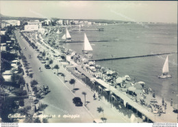 Ad589 Cartolina Cattolica Lungomare E Spiaggia Provincia Di Rimini - Rimini