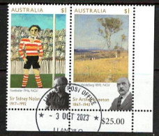 2017  Australia.  Arthur Streeton And Sidney Nolan Paintings. Fine Used Joined Pair.  Fine Used. - Used Stamps