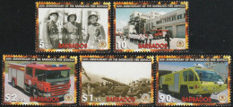 THEMATIC FIREMEN:  50th ANNIV. OF THE BARBADOS FIRE SERVICE.  ACTIVITIES AND MEANS OF RESCUE    -    BARBADOS - Pompieri