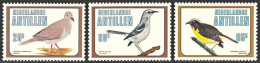 Netherlands Antilles 1980, Birds - 3 V. MNH - Sonstige & Ohne Zuordnung