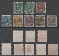 Canada, Used, 1911, Michel 95_99 And Some From Booklets - Used Stamps