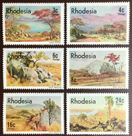 Rhodesia 1977 Landscape Paintings MNH - Rhodésie (1964-1980)