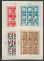 CROATIE - 1944 - SERIE COMPLETE YVERT N°115/118 ** MNH EN FEUILLES COMPLETES ! - Kroatië