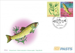 Latvia Lettland Lettonie 2024 Europa CEPT Underwater Flora And Fauna Fish Plant FDC - Letonia