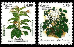 (0476) Sri Lanka  1997 / Flora / Medical Plants  ** / Mnh  Michel 1141-42 - Sri Lanka (Ceilán) (1948-...)