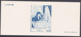 France Gravure Officielle - Berthe Morisot - Le Berceau (4) - Documents Of Postal Services