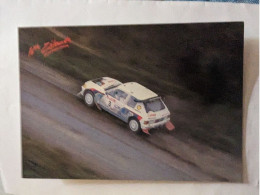 CP -  Peugeot 205 Champion Du Monde Des Rallyes 1985 1986 Nouvelle Zélande - Rally