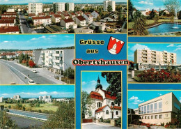 73888198 Obertshausen Teilansichten Hochhaeuser Kirche Rathaus Obertshausen - Obertshausen