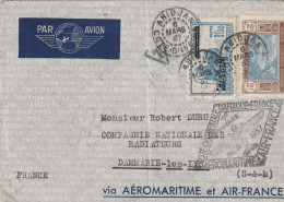 1937 - 1978 - COTE D'IVOIRE  - Lot De 3 Enveloppes Dont 1 Aéromaritime Et 1 De Fortune (réussie Et Colorée !) - Cartas & Documentos