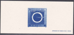 France Gravure Officielle - Eclipse De Soleil (4) - Documents Of Postal Services