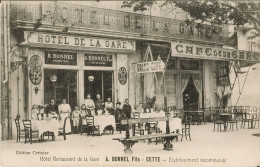 HOTEL RESTAURANT DE LA GARE - A.BONNEL FILS - Sete (Cette)