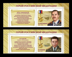 Russia 2023 MiNr. 3257/58 Heroes Of The Russian Federation Andrey Krestyaninov And Nikita Kulkov (with Labels) MNH ** - Ongebruikt