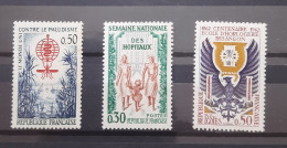 France Yvert 1338-1339-1342** Année 1962 MNH. - Unused Stamps