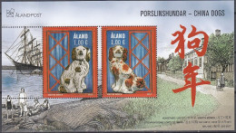 ALAND Block 17, Postfrisch **, Chinesisches Neujahr: Jahr Des Hundes, 2017 - Aland