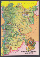 112599/ Bács-Kiskun Megye, Geographic Map, Földrajzi Térkép - Ungarn