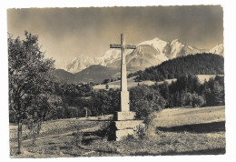 SALLANCHES - Le Mt Blanc Vu De Cordon - Cliché R. Chesneau - Circulé En 1950 - - Sallanches