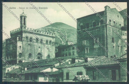 Perugia Gubbio Palazzo Dei Consoli E Municipale Cartolina ZB5939 - Perugia