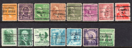 USA Precancel - New Jersey - Caldwell - Small Collection - Vorausentwertungen