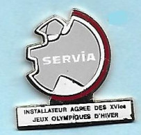 @@ XVI Jeux Olympiques D' Hiver Albertville Servia Installateur EGF @@sp06 - Olympische Spiele