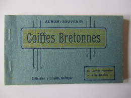 Carnet De 20 Cpa...(complet)...coiffes Bretonnes...collection Villard Quimper... - Altri & Non Classificati