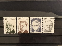 Poland 1982 Nobel Prize Winners Mint SG 2811-4 Mi 2808-11 Yv 2622-5 - Unused Stamps