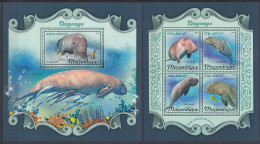 Mozambique 2018 - DUGONG - BL + BF  - MNH - Michel 42 Eur. - Otros & Sin Clasificación