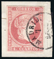 Madrid - Edi O 48 - 4 C. - Fragmento Mat Fech. Especial "Madrid" - Used Stamps