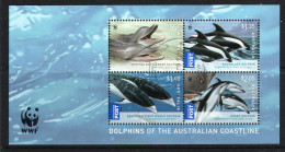 2009 Australia  Dolphins Of The Australian Coastline.  Miniature Sheet  M/S.   Fine Used - Blocks & Sheetlets