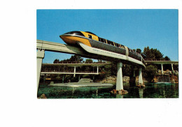 Cpm -  Disneyland - WALT DISNEY - Tomorrowland - MONORAIL Highway In The Sky - Californie - Train Suspendu Sous-marin - Disneyland