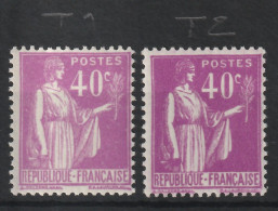 PROMO - YT N° 281 + 281a T2 - Neufs ** - MNH - Cote 130,00 € - Nuevos