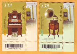 2023  Moldova  Harmonium ”Needham”, New York, Gramafon ”Monarh”, Berlin, Germania, 2v Mint - Moldavië