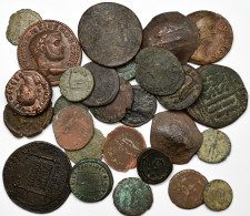 Antike: Lot 27 Münzen Aus Der Antike, Nicht Näher Bestimmt. Darunter Römer Und B - Andere & Zonder Classificatie