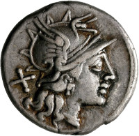 Spurius Afranius (150 V.Chr.): AR-Denar 150 V. Chr. Rom, SAFRA, 3,59 G, Albert 8 - República (-280 / -27)