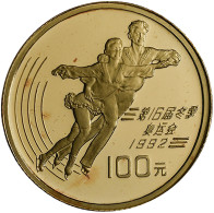 China - Volksrepublik - Anlagegold: Set 2 Goldmünzen Olympische Spiele 1992, Dab - Chine