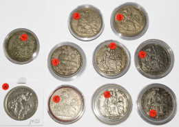 Peru: Lot 10 X Un Sol Silbermünzen 1864-1934. Unterschiedliche Qualitäten Von Ss - Pérou