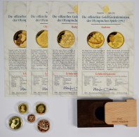 Alle Welt  - Anlagegold: Lot 5 Goldmünzen Olympische Spiele 1992, Dabei: Andorra - Verzamelingen & Kavels