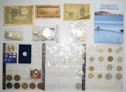 Alle Welt: Lot Münzen Aus Aller Welt, Dabei Russland Mit Olympiade Moskau, Silbe - Collezioni E Lotti