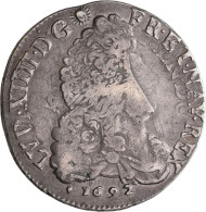 Frankreich: Louis XIV. 1643-1715: ½ Ecu 1692 Aux 8 L, Mint Mark Ampersand (&) - - Sonstige & Ohne Zuordnung