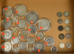 Großbritannien: Lot 31 Silbermünzen Aus England, Dabei Pence, Shilling, Half Cro - Sonstige & Ohne Zuordnung