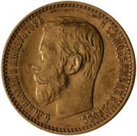 Russland - Anlagegold: Nikolaus II. 1894-1917: 5 Rubel 1898 (АГ, AG - Appolon Gr - Rusia