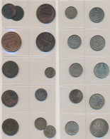 Russland: Sammlung 22 Münzen Aus Dem Zarenreich 1816-1916, Dabei 1, 2 Und 3 Kope - Russia