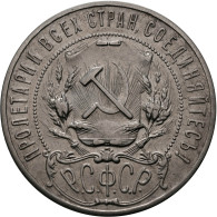 Sowjetunion: RSFSR / РСФСР: Rubel 1921 (KM# Y 84), Und 50 Kopeken 1921 (KM# Y 83 - Rusia