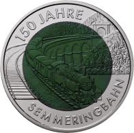 Österreich: 25 Euro 2004 150 Jahre Semmeringbahn. Silber-Niob-Legierung. KM# 310 - Autriche