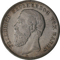 Baden: Friedrich I. 1856-1907: 5 Mark 1875 G, Jaeger 27, Mit Querstrich. Fast Se - Taler Et Doppeltaler