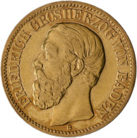 Baden - Anlagegold: Friedrich I. 1856-1907: 10 Mark 1875 G, Jaeger 186. 3,92 G, - 5, 10 & 20 Mark Oro