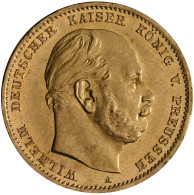 Preußen - Anlagegold: Wilhelm I. 1861-1888: 10 Mark 1872 A, Jaeger 242. 3,98 G, - 5, 10 & 20 Mark Or