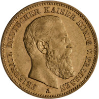 Preußen - Anlagegold: Friedrich III. 1888: 20 Mark 1888 A, Jaeger 248. 7,94 G, 9 - 5, 10 & 20 Mark Gold