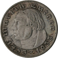 Drittes Reich: 2 Reichsmark 1933 A + 5 Reichsmark 1933 A, Luther. Jaeger 352 + 3 - Sonstige & Ohne Zuordnung