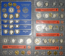 Bundesrepublik Deutschland 1948-2001: Kursmünzensatz (KMS) 1995 In Stempelglanz, - Altri & Non Classificati